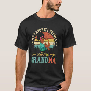 T-shirt Mes Gens Favoris M'Appelent Grandma Femmes Africai