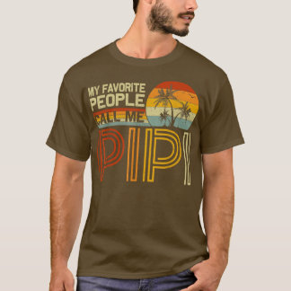 T-shirt Mes Gens Favoris M'Appelent Pipi Vintage Retro Fun