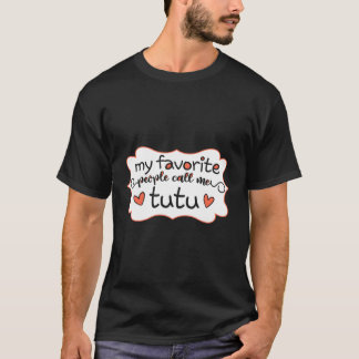 T-shirt Mes Gens Favoris M'Appelent Tutu Grand-mère Hawaïe