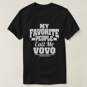 T-shirt Mes Gens Favoris M'Appelent Vovo - Drôle Cadeau