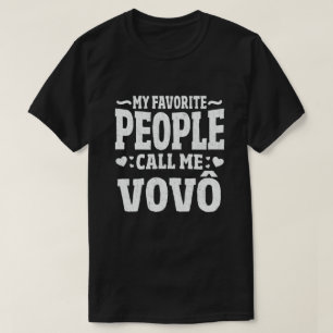 T-shirt Mes Gens Favoris M'Appelent Vovo Funny Grandpa Cad