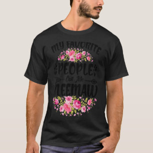 T-shirt Mes gens favoris m'appellent Meemaw Flower Mother'