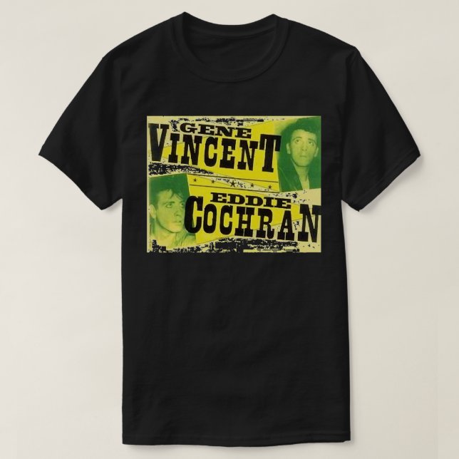 T-shirt Mes Gens Préférés Eddie Cochran Et Gene Vincent  (Design devant)