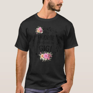 T-shirt Mes Gens Préférés M'Appelent Gigi Women Flower Dec