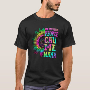 T-shirt Mes Gens Préférés M'Appelent Nana Tie Dye Tourneso