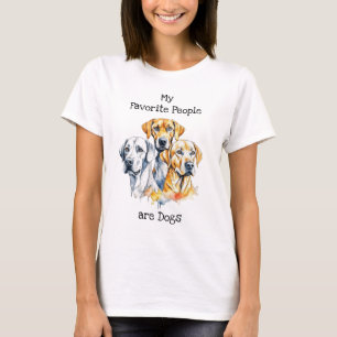 T-shirt Mes gens préférés sont des chiens