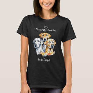 T-shirt Mes gens préférés sont des chiens