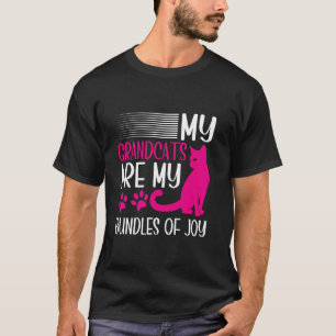 T-shirt Mes grands chats sont mes paquets de joie Grand-mè