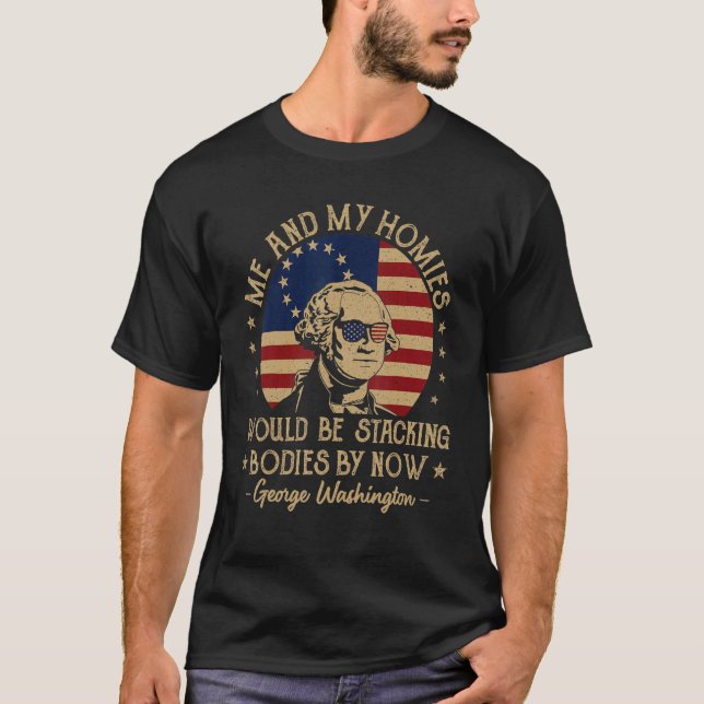 T-shirt Mes Hommes Et Moi Serions En Train De Stopper Les  (Devant)