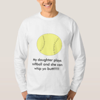 T-shirt Mes jeux le base-ball et elle de fille peuvent…
