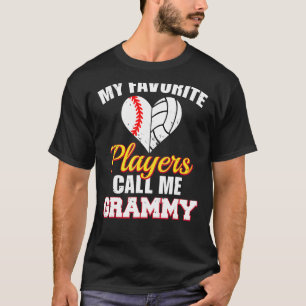 T-shirt Mes Joueurs préférés M'Appelent Grammy Baseball Vo