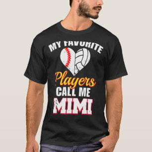 T-shirt Mes Joueurs préférés M'Appelent Mimi Baseball Voll