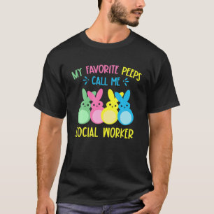 T-shirt Mes lapins Favoris Appelez-Moi Social Worker Cute