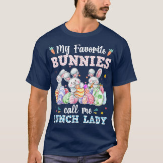 T-shirt Mes lapins Favoris M'Appelent Déjeuner Lady Mignon