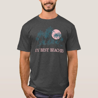 T-shirt Mes Meilleures Plages Vacances Amis Voyage Buddy B