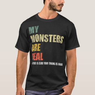 T-shirt Mes monstres sont réels