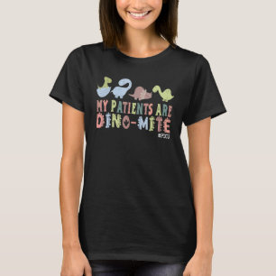 T-shirt Mes Patients Sont Dino Mite Picu Infirmière Pédiat