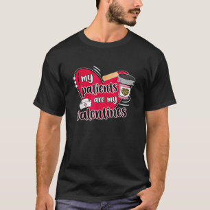 T-shirt Mes patients sont mes valentines infirmière de la