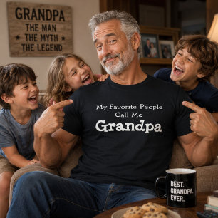 T-shirt Mes personnes préférées m'appellent Papy pour la f