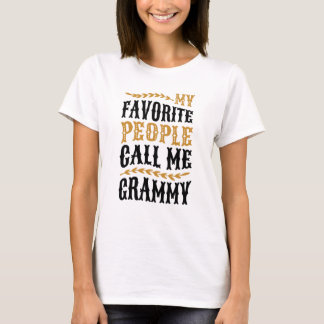 T-shirt Mes personnes préférées m'appellent pièce en t de