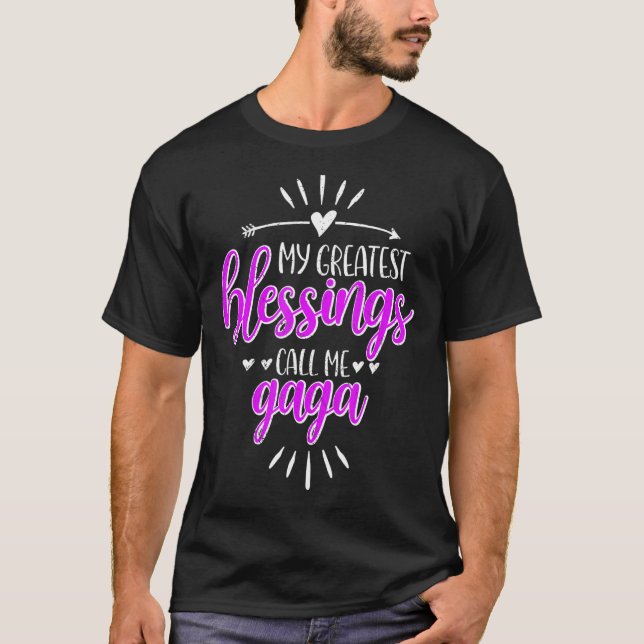 T-shirt Mes plus grandes bénédictions appelez-moi Memaw Ga (Devant)