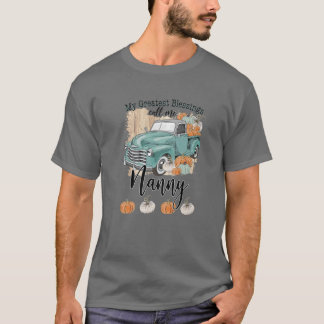 T-shirt Mes Plus Grandes Bénédictions Appelez-Moi Nanny Ci
