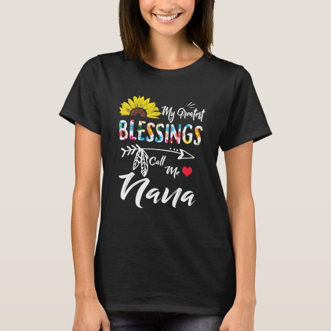 T-shirt Mes plus grandes bénédictions m'appellent Sunflowe (Devant)