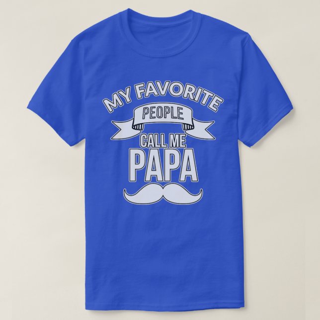 T-shirt Mes préférés m'appellent Papa (Design devant)