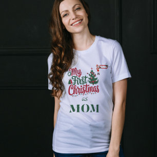 T-shirt Mes premiers noël comme Noël de famille maman