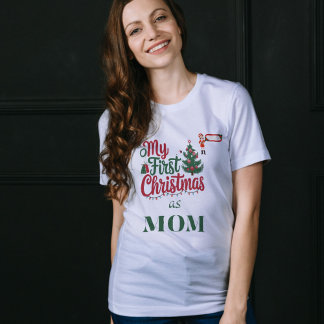 T-shirt Mes premiers noël comme Noël de famille maman