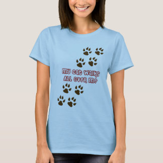T-shirt Mes promenades de chat partout je