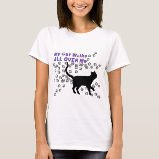 T-shirt Mes promenades de chat partout je