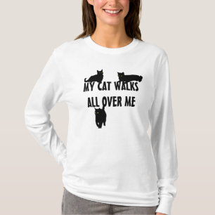 T-shirt Mes promenades de chat partout je