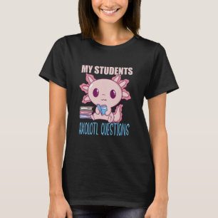 T-shirt Mes Questions de Salamandre Axolotl d'Élèves Axolo