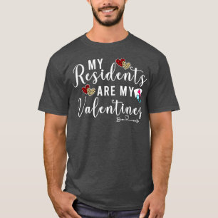 T-shirt Mes Résidents Sont Mon Docto Valentin Valentin