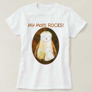 T-shirt Mes ROCHES de maman ! Chouette épervière de mère