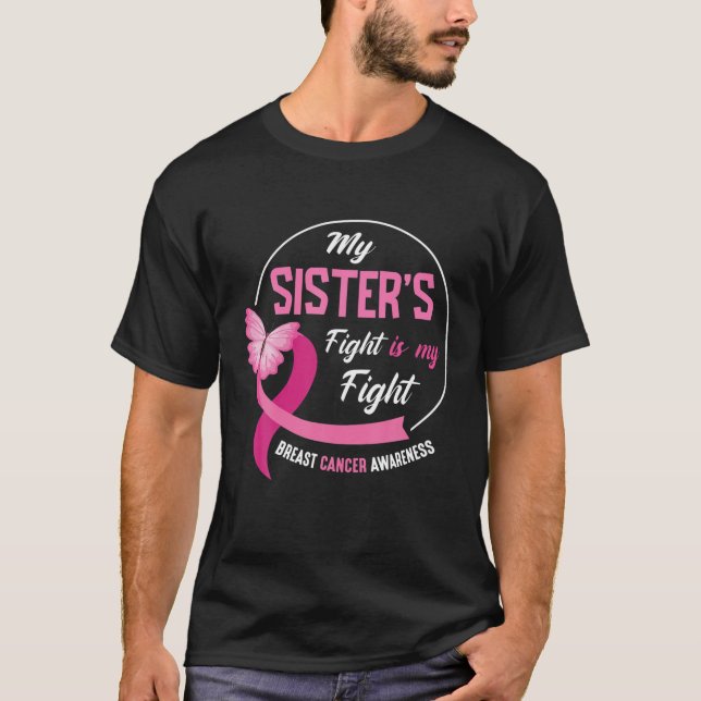 T-shirt Mes Soeurs Lutter Est Mon Guerrier Lutte Cancer Du (Devant)