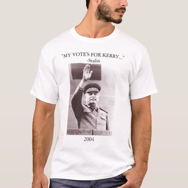 T-SHIRT MES VOTES POUR KERRY (Devant)