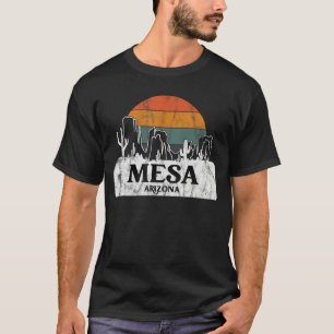 T-shirt Mesa AZ Arizona coucher de soleil Vintage cactus m