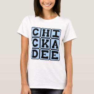 T-shirt Mésange à tête noire, oiseau nord-américain