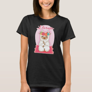 T-shirt Mesdames Yoga Ramaste Kawaii Llama Namaste