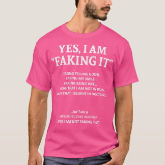 T-shirt Mésothéliome Conscience Je Le Pousse Dans Ce Fami