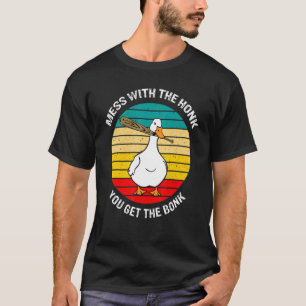 T-shirt Mess Rétro Avec Le Miel Obtenez Bonk Goose Duck Fa