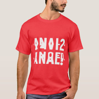 T-shirt Message Anal Caché Drôle Lettre Anal Russe 2021