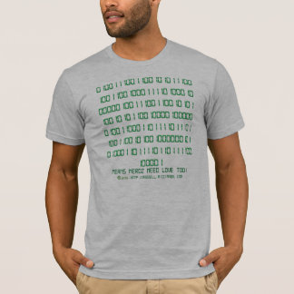 T-shirt Message caché binaire de Nerdz