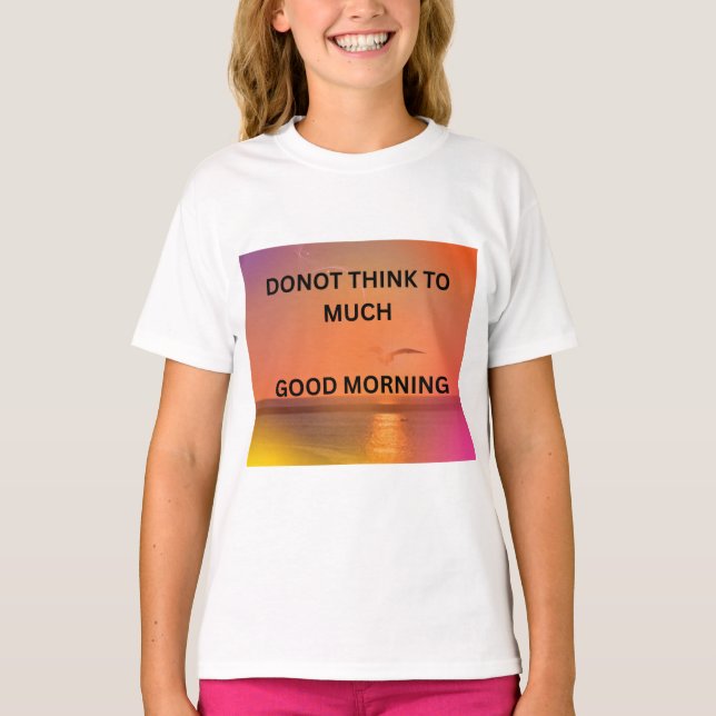 T-SHIRT MESSAGE DE BON MATIN  (Devant)