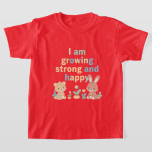 T-shirt Message de Croissance Positive pour Petits Apprent