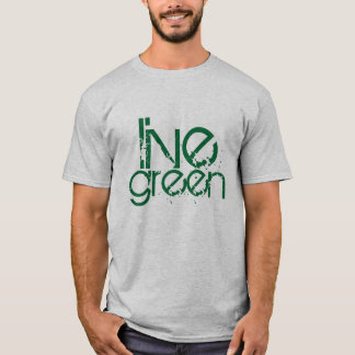 T-shirt message de l'environnement vert vivant de cool