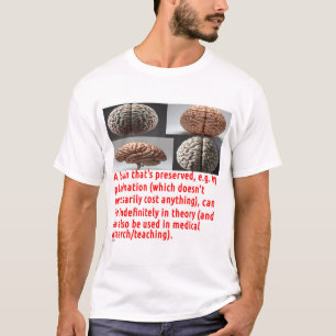 T-shirt Message de préservation du cerveau (conception en