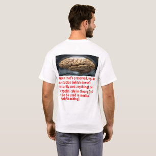 T-shirt Message de préservation du cerveau (sphéroïde)